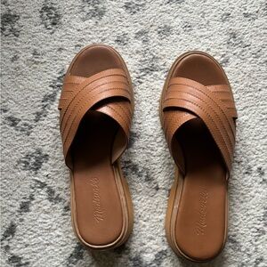 Madewell Women's Brown Leather Mules